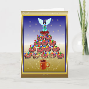 Doughnut Tree Holiday Card