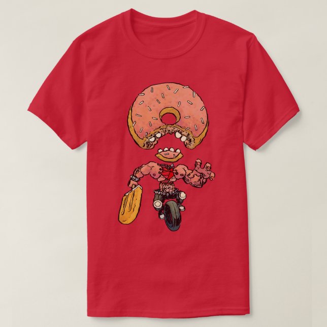 Doughnut Unicycle T-Shirt (Design Front)