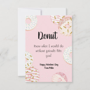 Doughnut Valentine's Day Classroom Card