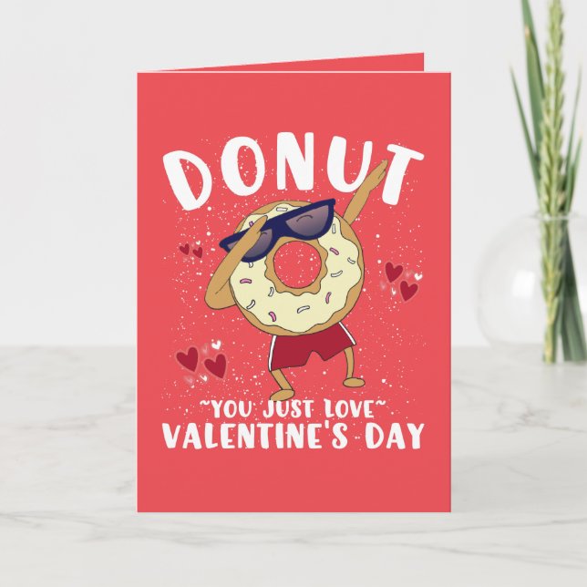 Doughnut Valentines Day Postcard (Front)