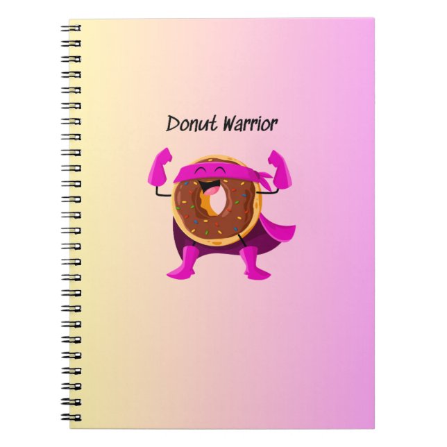Doughnut Warrior Notebook (Front)