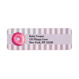 Doughnut With Pink Frosting And Sprinkles