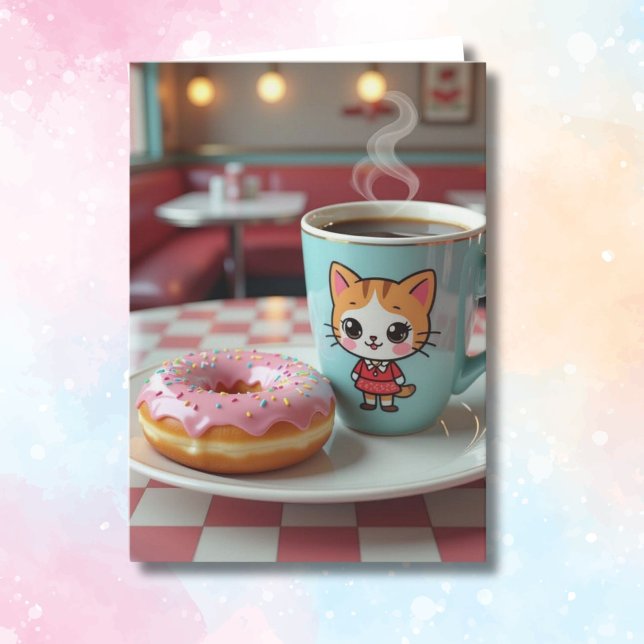 Doughnut Worry, Be Happy | Cute Food Pun Card (Creator Uploaded)