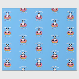 Doughnut Worry Be Happy II Wrapping Paper