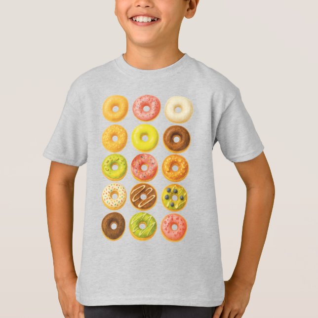 Doughnut Worry, be Happy! T-Shirt (Front)