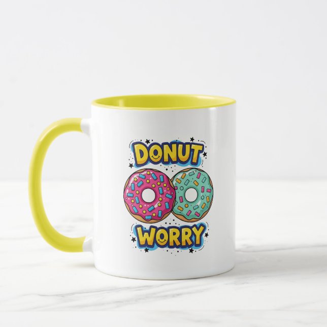 Doughnut Worry Coffee Mug (Left)