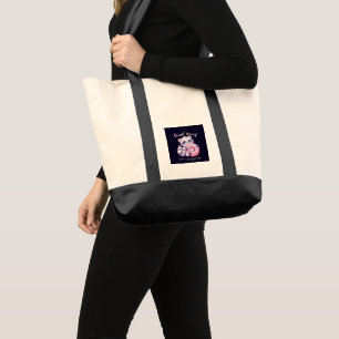 Doughnut Worry Cute Kawaii Racoon  Tote Bag