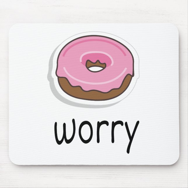 Doughnut worry, Doughnut Worry, Pink Frosting Mouse Mat (Front)