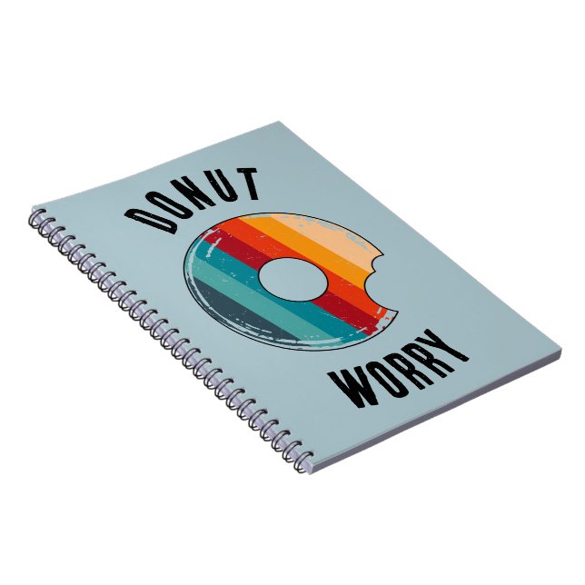 Doughnut Worry Green  Notebook (Right Side)