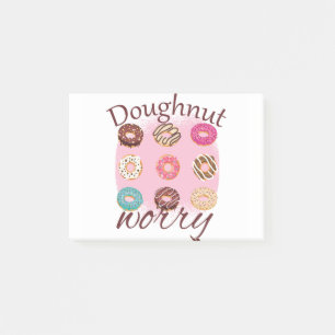 Doughnut Worry Post-it Notes