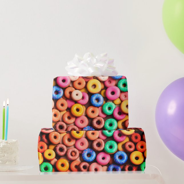 Doughnut Wrapping Paper (Party Gifts)