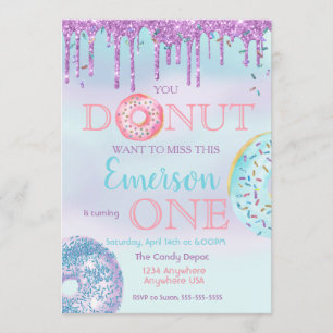 Doughnut, You doughnut want to Miss birthday Invitation