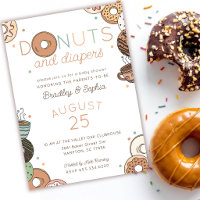 Doughnuts and Diapers Baby Boy Couples Shower