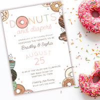 Doughnuts and Diapers Baby Girl Couples Shower