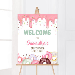 Doughnuts and Diapers Sprinkle Welcome Poster