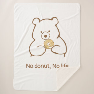 Doughnuts, Bears, and Me Sherpa Blanket