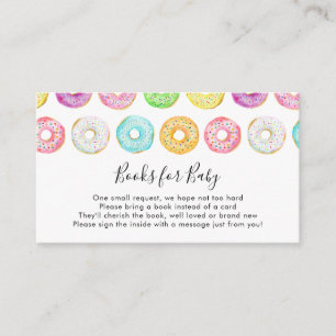 Doughnuts Books for Baby insert card