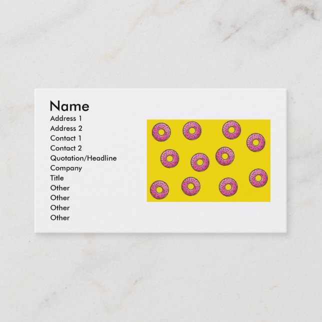 Doughnuts Business Card (Front)
