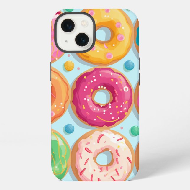 Doughnuts, candy iPhone case (Back)
