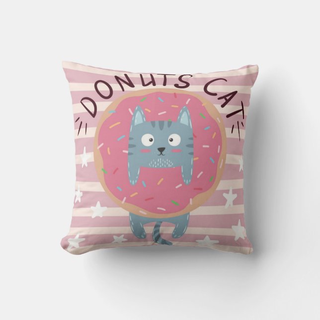 Doughnuts Cat Cushion (Front)