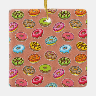 Doughnuts  ceramic ornament