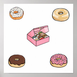 Doughnuts collection poster