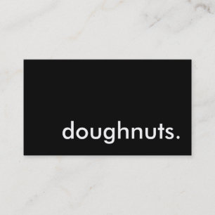 doughnuts. (colour customisable) business card