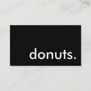 doughnuts. (colour customisable) business card