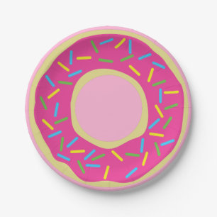 Doughnuts Colourful Doughnuts1st Birthday Party Th Paper Plate