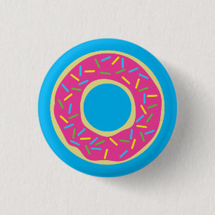 Doughnuts Colourful Doughnuts 1st Birthday Party T 3 Cm Round Badge