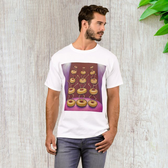 Doughnuts Dancing Whimsical Doughnut Characters T-Shirt (Creator Uploaded)