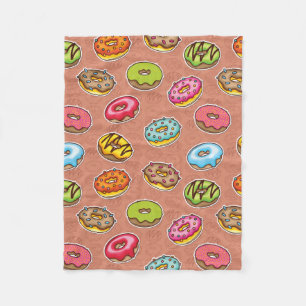 Doughnuts fleece blanket