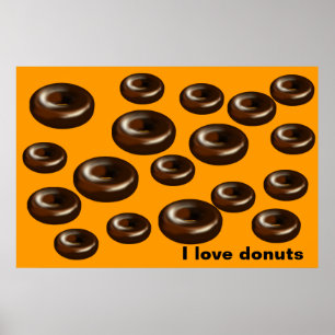 Doughnuts for dad poster