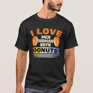 Doughnuts Friends Aroace Flag Pride Lgbtq Doughnut T-Shirt