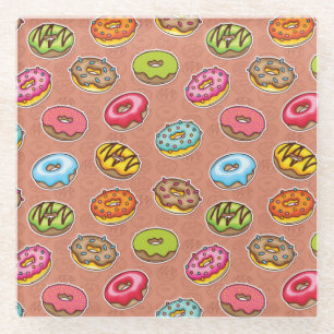 Doughnuts  glass coaster