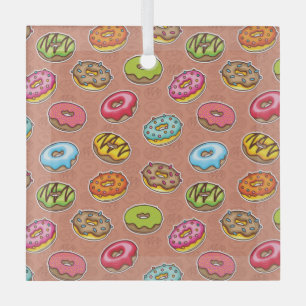 Doughnuts glass tree decoration