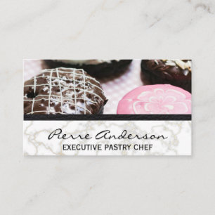 Doughnuts Gold Marble Leather Upholster Loyalty Card