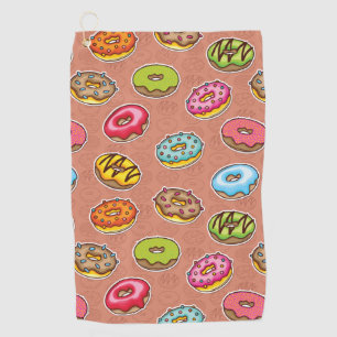 Doughnuts golf towel