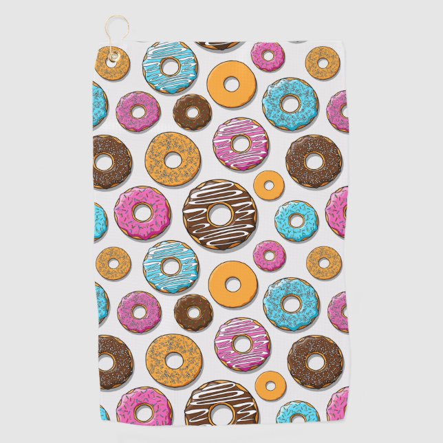 Doughnuts Golf Towel (Front)