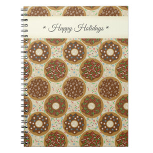 Doughnuts Happy Holidays Notebook