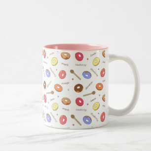 Doughnuts Homemade 11 oz Two-Tone Mug
