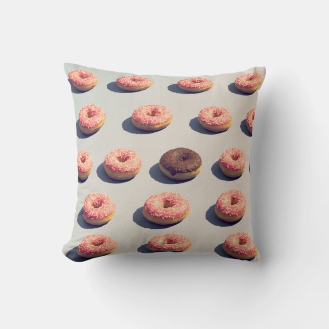 Doughnuts In A Group Cushion (Front)