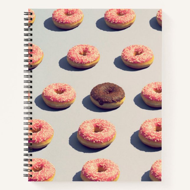 Doughnuts In A Group Notebook (Front)