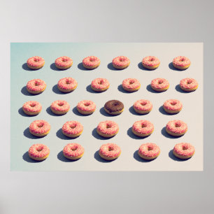 Doughnuts In A Group Poster