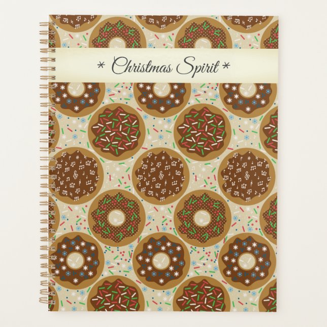 Doughnuts in Christmas Spirit Planner (Front)