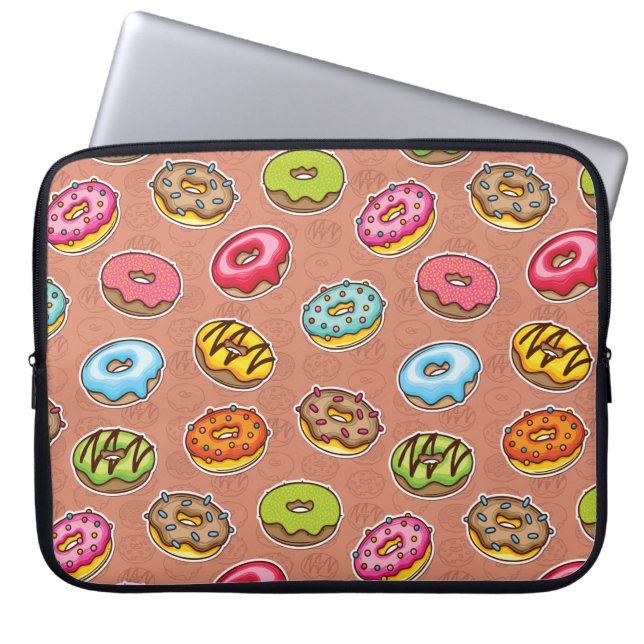 Doughnuts  laptop sleeve (Front)