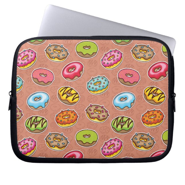 Doughnuts  laptop sleeve (Front)