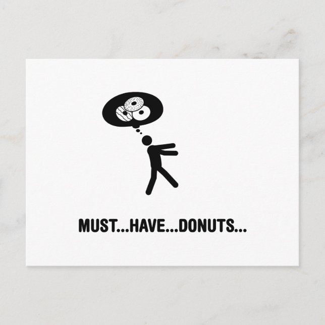 Doughnuts Lover Postcard (Front)