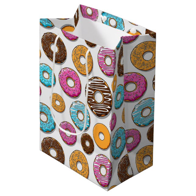 Doughnuts Medium Gift Bag (Front Angled)