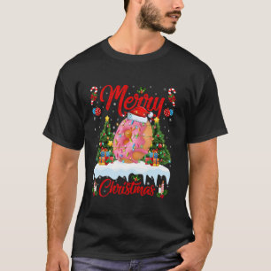 Doughnuts Merry Christmas Tree Lights Fast Food Do T-Shirt